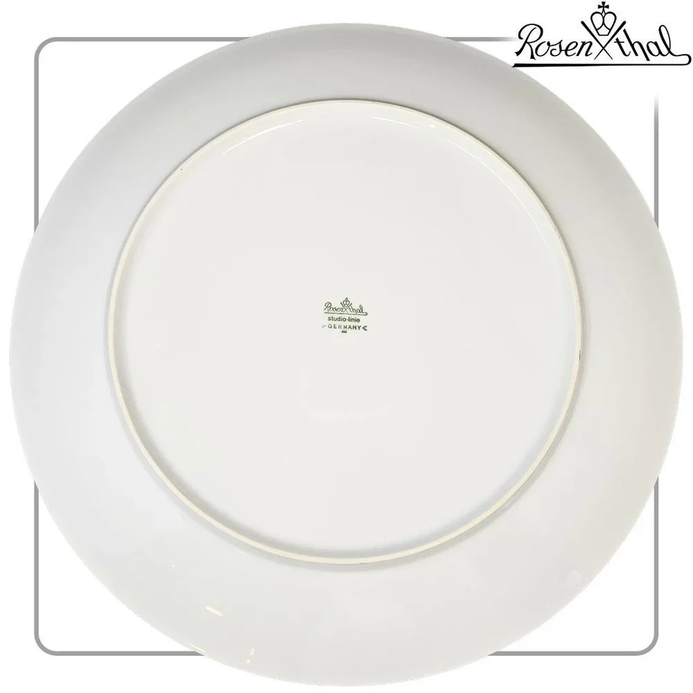 Rosenthal Blue Roses Large Plate - Picture 2 of 2